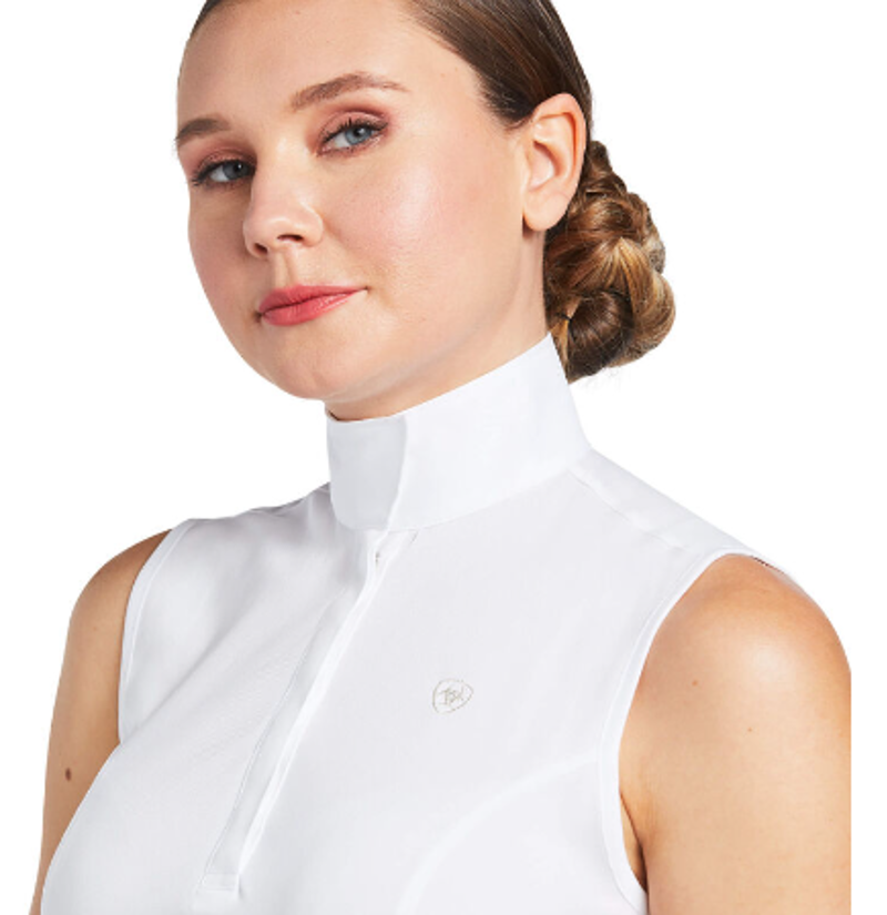 Ariat Aptos Sleeveless Show Shirt White-3